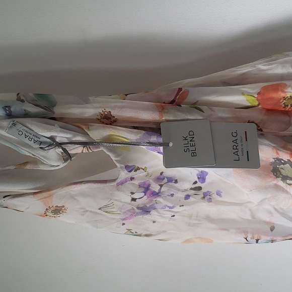 Floral Silk blend flowy dress NWT - Picture 7 of 12